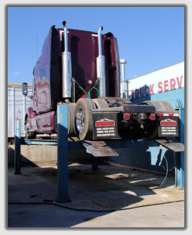 heavy lift for semi truck diesel enginr repair at auto-truck services inc colorado